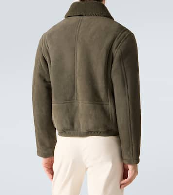 Shearling-lined suede blouson jacket | Berluti