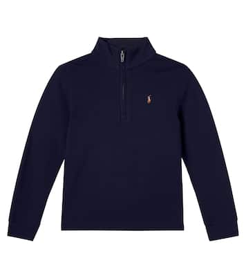 Cotton jersey half-zip sweatshirt | Polo Ralph Lauren Kids