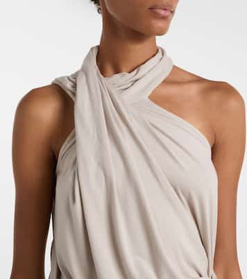 Dalters asymmetric draped halterneck top | Entire Studios