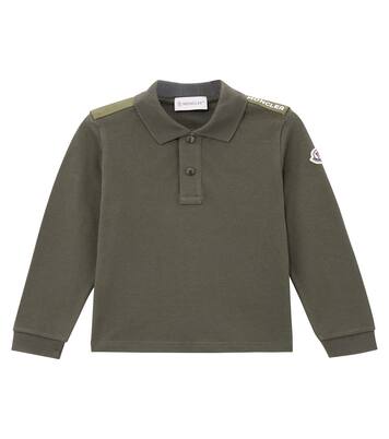 Logo cotton piqué polo shirt | Moncler Enfant