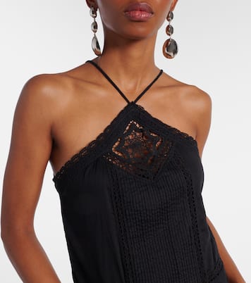 Robe Geraldin en coton et dentelle | Marant Etoile