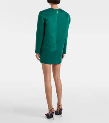 真丝缎布迷你连衣裙  | Saint Laurent