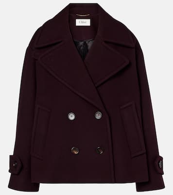 Double-breasted wool-blend coat | Chloé