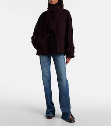 Double-breasted wool-blend coat | Chloé