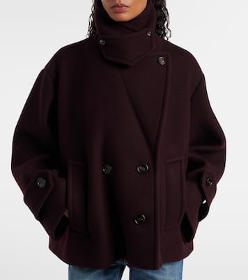 Double-breasted wool-blend coat | Chloé