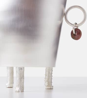 Embellished silver-plated ice bucket | Natalia Criado