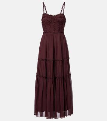 Robe midi Talitha en soie | Ulla Johnson