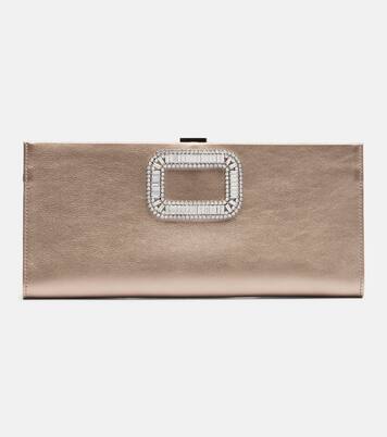 Pilgrim Small leather clutch | Roger Vivier