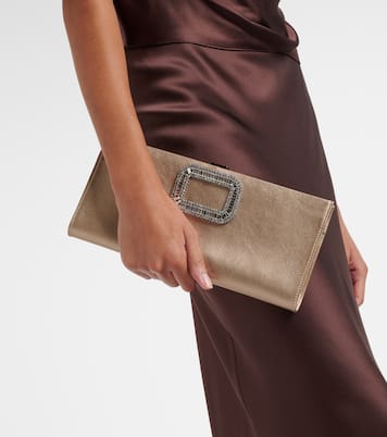 Pilgrim Small leather clutch | Roger Vivier