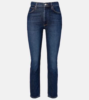 Mid-Rise Straight Cropped-Jeans Riley | Agolde
