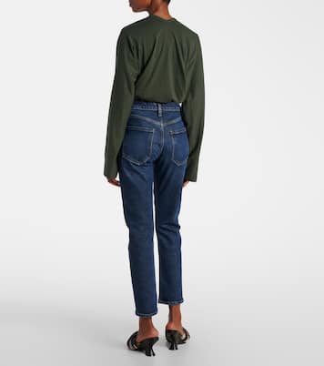 Mid-Rise Straight Cropped-Jeans Riley | Agolde