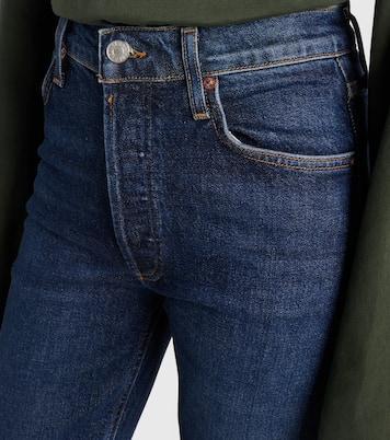 Mid-Rise Straight Cropped-Jeans Riley | Agolde