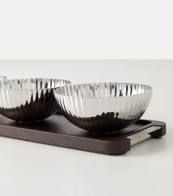Bernadotte bowls and tray set by Sigvard Bernadotte | Georg Jensen