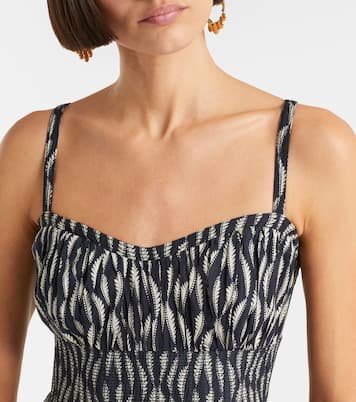 Nadine printed cotton-blend midi dress | Ulla Johnson
