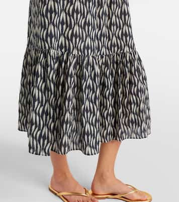 Nadine printed cotton-blend midi dress | Ulla Johnson