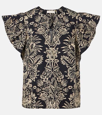Severine printed cotton poplin top | Ulla Johnson