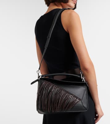 Schultertasche Puzzle Small aus Leder | Loewe