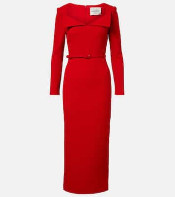 Robe midi en laine | Roland Mouret