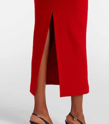 Robe midi en laine | Roland Mouret