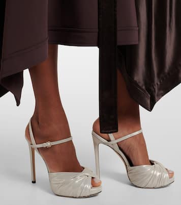 Elly 120 suede platform sandals | Jimmy Choo