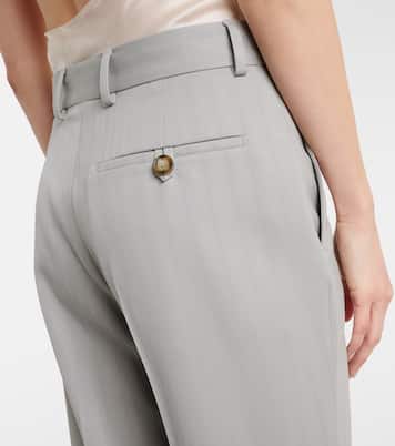 Striped wool bootcut pants | Stella McCartney