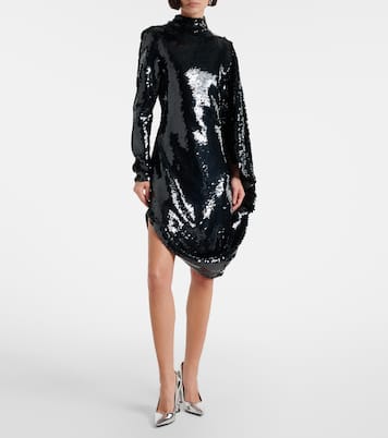 Draped sequined minidress | Stella McCartney