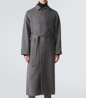 Belted wool overcoat | Saman Amel