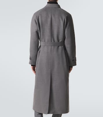 Belted wool overcoat | Saman Amel
