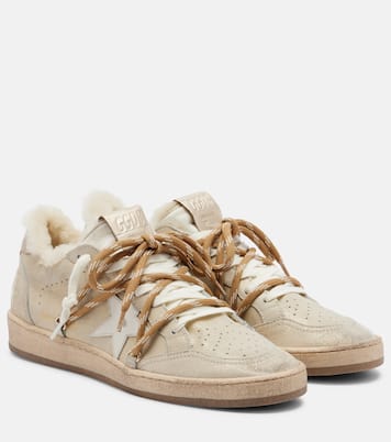 Zapatillas Ball Star de ante con borrego | Golden Goose