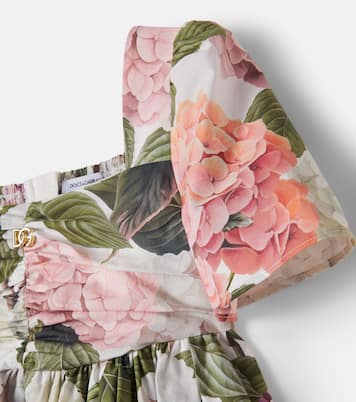 Kleid aus Baumwollpopeline | Dolce&Gabbana Kids