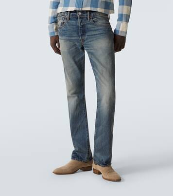 Distressed slim jeans | RRL