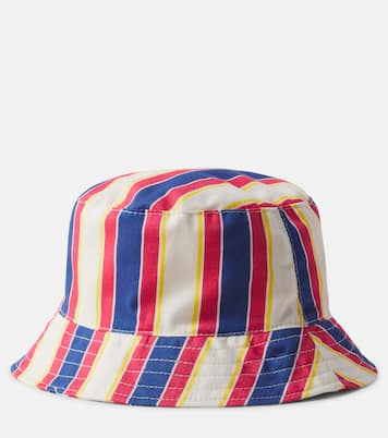 Gorse striped cotton bucket hat | The New Society