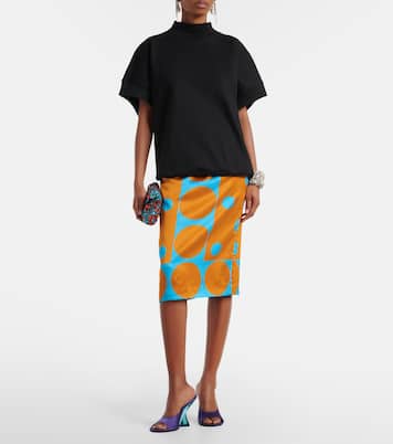 Jupe crayon à pois | Dries Van Noten