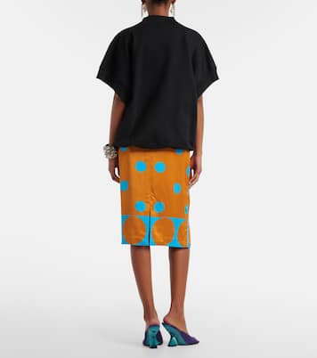 Jupe crayon à pois | Dries Van Noten