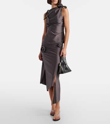 Logo PVC wedge thong sandals | Coperni