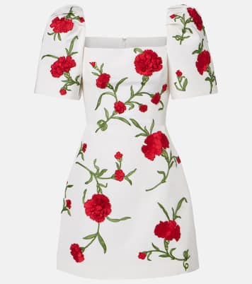 Robe en soie à motif floral | Carolina Herrera