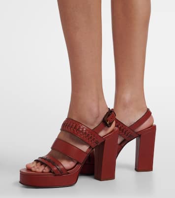 Sandales à plateau Alchemy en cuir | Zimmermann