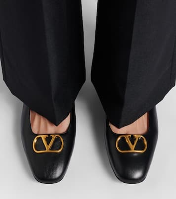Ballerines VLogo en cuir | Valentino Garavani