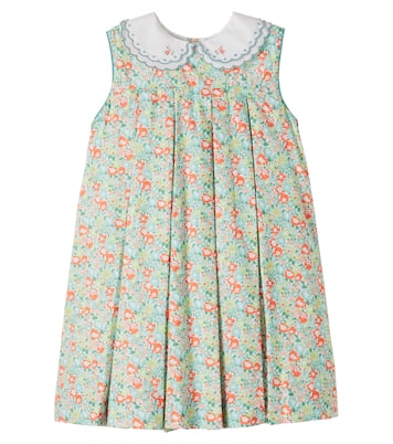 Floral pleated cotton dress | Pepa London