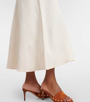 Robe Amari en lin mélangé à broderie | Rixo