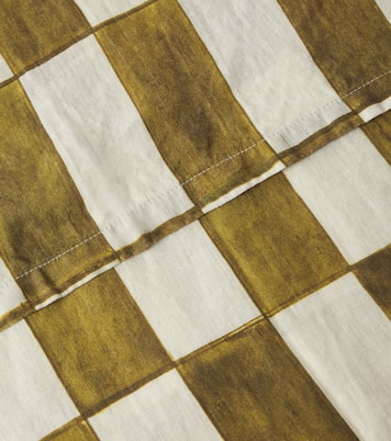 체크 리넨 테이블 커버 | Once Milano