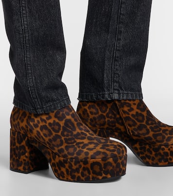 Sally leopard-print suede ankle boots | Gianvito Rossi