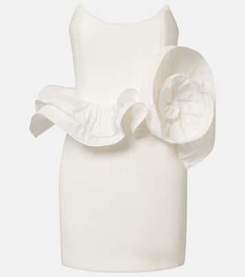 Bridal Ozias ruffled bustier dress | Rebecca Vallance