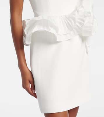 Bridal Ozias ruffled bustier dress | Rebecca Vallance