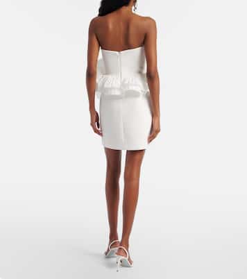 Bridal Ozias ruffled bustier dress | Rebecca Vallance