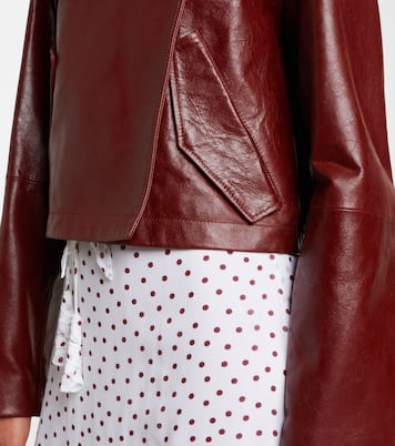 Cropped-Lederjacke Broken Shine | Dorothee Schumacher