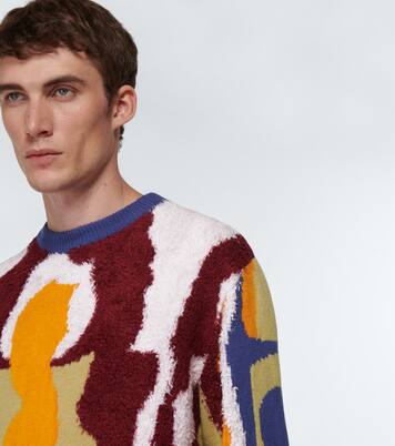 Intarsia cashmere and silk sweater | The Elder Statesman