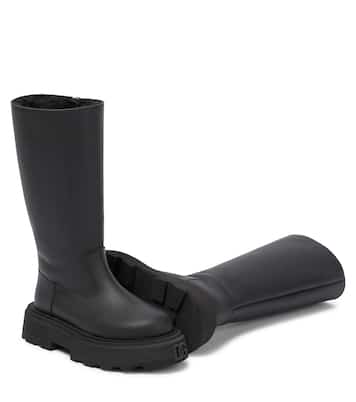 Leather platform boots | Dolce&Gabbana Kids