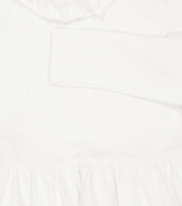 Cotton-blend peplum top | Il Gufo