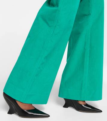 Pantalon ample Alina en velours côtelé de coton | Victoria Beckham